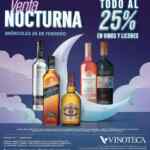 Venta Nocturna Vinoteca 26 de febrero: 25% de descuento en toda la tienda