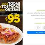 Promoción Vips Noches de Tostadas: Todas las tostadas que quieras por $95