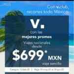 Promoción Volaris de vuelos nacionales desde $699 para miembros V.Club