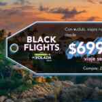 Promoción Volaris Black Flights de hasta 30% de descuento + 10% adicional en vuelos nacionales e internacionales