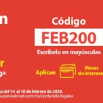 Cupón Walmart Super de $200 de descuento en compras de $1,299 o más
