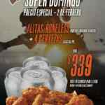 Promoción Hooters Super Bowl 2020: Orden de alitas o boneless M + 4 cervezas por $339