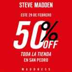 Steve Madden Madness 29 de febrero: Todo a mitad de precio en sucursales participantes