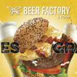 Promoción Beer Factory: los lunes comida Gratis en consumos de $96 o más