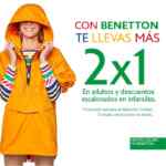 Mid Season Sale Benetton: 3x2 en boutiques y 2x1 en outlets