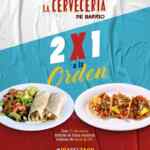 Promoción Cervecería de Barrio Día del Taco 2020: 2x1 en órdenes de tacos el 31 de marzo