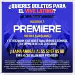 Promoción Cine Premiere: Inscríbete por $549 y recibe GRATIS boletos para el Vive Latino 2020 con valor de más de $3,000