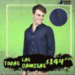 Promoción Cuidado con el Perro: Todas las camisas para hombre a $149 este fin de semana largo
