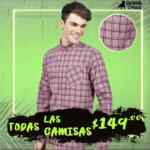 Promoción Cuidado con el Perro: Todas las camisas para hombre a $149 este fin de semana largo