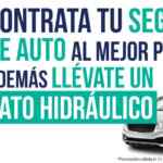 Promoción seguros el Aguila: gato hidráulico Gratis al contratar un seguro de autos este 11 de marzo