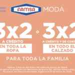 Promoción Famsa de 3x2 en ropa y calzado para toda la familia