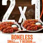 Promoción Hooters 2x1 en boneless en pedidos por Uber Eats