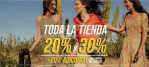 Promoción Julio: 20% y 30% de descuento en toda la tienda + 20% adicional en compras a partir de $4,000