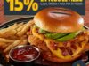 En las Alitas 15% de descuento adicional en comida para llevar por el coronavirus