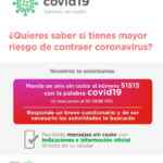 En Locatel servicio de diagnóstico de riesgo de coronavirus Gratis contestando una encuesta