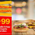 Cupones Martes de McDonalds 24 de marzo 2020