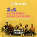 En Mr Sushi 2x1 en bebidas seleccionadas hasta este sábado