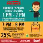 Promoción Outback de 25% de descuento en pedidos de comida para llevar