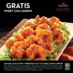 Cupón Red Lobster de Sweet Chili Shrimp Gratis en pedidos de comida para llevar