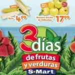 Ofertas S-Mart 3 Días de frutas y verduras del 3 al 5 de marzo