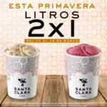 Promoción de Primavera Santa Clara: 2x1 en litros de helado del 13 al 16 de marzo