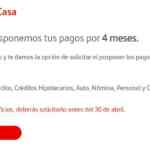 Promoción Santander contingencia coronavirus: aplaza el pago de tus créditos por 4 meses