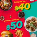 Promoción Sin Delantal Marzo 2020: desayunos desde $40 y comidas y cenas desde $50 + envío