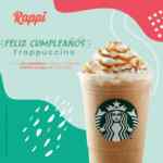 Promoción Starbucks 25 Años: 2x1 en Frapuccinos en pedidos por Rappi