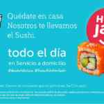 Promoción Sushi Itto contingencia: 2x1 en rollos todo el día todos los días en servicio para llevar