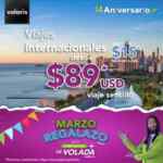 Promoción Volaris 14 Aniversario 2020 de vuelos nacionales desde $799 e internacionales desde $89 dólares