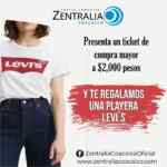 En Zentralia Coacalco playera Levis de regalo con tus compras