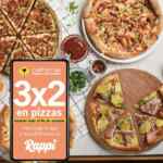Promoción California Pizza Kitchen Rappi de 3x2 en pizzas del 20 al 22 de marzo
