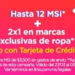 Promoción Linio HSBC de 2x1 en ropa + 12 meses sin intereses