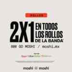 Promoción Moshi Moshi: 2x1 en todos los rollos en pedidos a domicilio