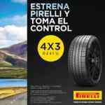 Promoción Pirelli: 4x3 en llantas ó 2x1 1/2