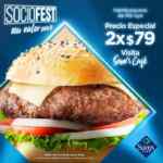 Promoción Sams Club Socio Fest: 2 hamburguesas de rib eye a sólo $79 en Sams Café