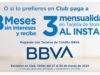 Promoción Sams Club BBVA Bancomer de 18 meses sin intereses + 3 de bonificación