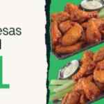 Promoción Uber Eats de 2x1 en hamburguesas, alitas, hot dogs y más