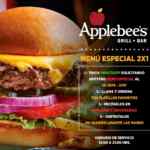 Promoción Applebees a domicilio: 2x1 en platillos seleccionados para llevar
