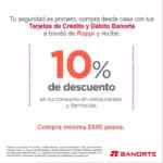 Promoción Banorte Rappi Quédate en Casa: 10% de descuento al pedir en Rappi