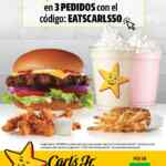 Código de cupón Uber Eats de $50 pesos de descuento en tus primeros 3 pedidos en Carls Jr