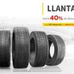 Hasta 40% de descuento en llantas en Elektra online