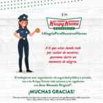 En Krispy Kreme dona GRATIS para trabajadores de seguridad pública y privada