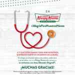 En Krispy Kreme dona Gratis para médicos, enfermeras y trabajadores de la salud