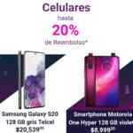 Promoción Liverpool de 20% de bonificación en celulares