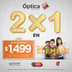Promoción Óptica City Club: 2x1 en plan Element