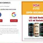 Promoción Oxxo de 3x2 en bebidas mezcladas Jack Daniels 473 ml