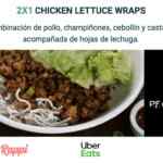 Promoción PF Changs Cuarentena Coronavirus: 2x1 en Chicken Lettuce Wraps en servicio a domicilio