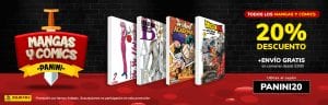 Promoción Panini Día del Niño: 20% de descuento en cómics y mangas