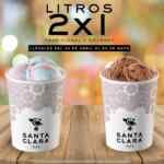 Promoción Santa Clara Día del Niño 2020: 2x1 en litros de helado tradicional y gourmet